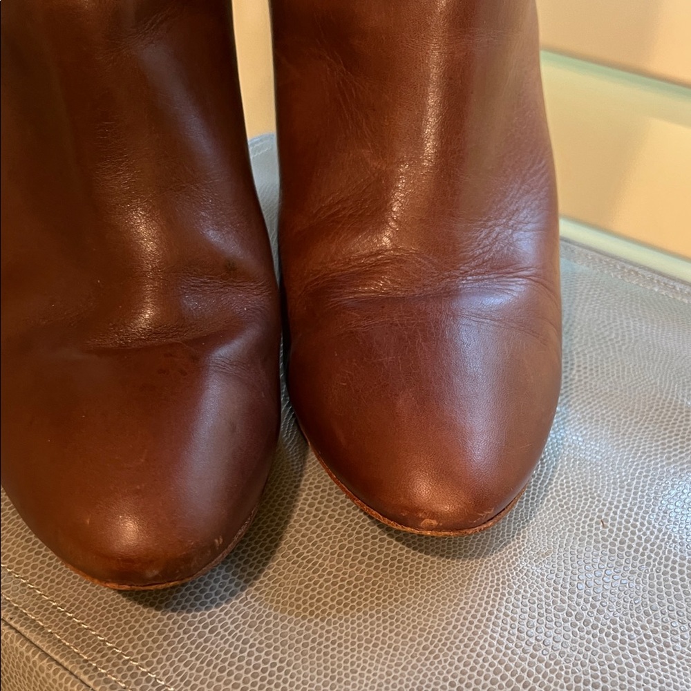 Loeffler Randall brown leather boots. - Picture 5 of 5